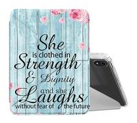 BEOTIWAD for iPad (A16) 11th Generation 11" 2025/iPad 10th Generation 10.9" 2022 Case Mutil Angles Folding Y-Shaped Stand Cover with Pencil Holder Auto Wake/Sleep,Bible Quote Proverbs 31-25