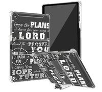 BEOTIWAD Jeremiah 29-11 Bible Verse Clear Case for Samsung Galaxy Tab A8 10.5 inch 2022 Model (SM-X200/X205/X207) with Kickstand and Pencil Holder,Transparent TPU Back Shockproof Shell Cover