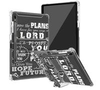 BEOTIWAD Jeremiah 29-11 Bible Verse Clear Case for Samsung Galaxy Tab S9 Case 11 Inch 2023(SM-X710/X716B/X718U) with Kickstand and Pencil Holder,Transparent TPU Back Shockproof Shell Cover
