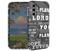BEOTIWAD Jeremiah 29-11 Bible Verse Phone Case for Samsung Galaxy S24 6.2" Hard PC Full Protective Cover Design Shockproof Protective Cover for Galaxy S24