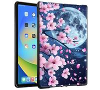 BEOTIWAD Moon and Cherry Blossoms TPU Tablet Case for 7" Kindle Paperwhite 12th Gen 2024 Released & Kindle Colorsoft Signature Edition 7" Slim TPU Shockproof Cover for Kindle Paperwhite 2024