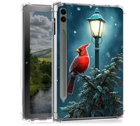 BEOTIWAD Northern Cardinal Bird Clear Case for Samsung Galaxy Tab S9 FE Plus 12.4-Inch 2023 (SM-X610/SM-X616),Transparent Slim TPU Back Shockproof Shell Cover for Samsung Tab S9 FE Plus