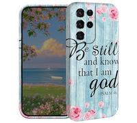 BEOTIWAD Psalm 46-10 Be Still Phone Case for Samsung Galaxy S21 Ultra/S30 Ultra 6.8" Hard PC Full Protective Cover Design Shockproof Protective Cover for Galaxy S21 Ultra/S30 Ultra