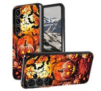 BEOTIWAD Pumpkins in The Woods Case for Samsung Galaxy S25 Plus/S24 Plus 6.7" with Kickstand Built-in Camera Stand Military Grade Heavy Duty Rugged Shockproof Protective Case