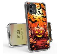 BEOTIWAD Pumpkins in The Woods Clear Case for Motorola Moto G Stylus 5G 2023 6.6" Slim Transparent Anti-Yellow TPU Military Protective Tough Durable Bumper Protective Cover