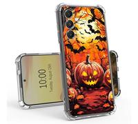 BEOTIWAD Pumpkins in The Woods Clear Case for Samsung Galaxy A16 5G 6.7" Slim Transparent Anti-Yellow TPU Military Protective Tough Durable Bumper Protective Cover for Samsung A16 5G