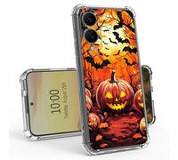 BEOTIWAD Pumpkins in The Woods Clear Case for Samsung Galaxy S25 Edge 6.7" Slim Transparent Anti-Yellow TPU Military Protective Tough Durable Bumper Protective Cover for Samsung S25 Edge