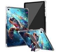 BEOTIWAD Sea Turtle in The Ocean Clear Tablet Case for iPad 10.2 iPad 9th / 8th / 7th Generation 2021/2020/ 2019 with Kickstand and Pencil Holder,Transparent TPU Back Shockproof Shell Cover