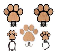 BeoTnp 3 Pcs Dog Lead Hook， Dog Lead Hooks Wall Mounted， Key Hooks Wall Mounted, Home Decor Gifts for Pet Lovers & Dog Owners， Great for Entryway Organization Hallway or Living Room