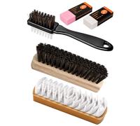 BeoTnp 5 Pcs Suede Eraser and Brush, Suede Brush for Shoes, Suedes Cleaning Kit, Super-Soft Bristles with Ergonomic Handle, Ideal for Footwear, Leather, Nubuck, Cotton And Knits
