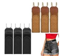 BeoTnp 6 PCS No Buckle Belts for Men, Belt Loops, Side Belts for Men UK, Lightweight and Comfortable, Unisex Waist Strap, Jeans, Work, Casual, Home, Travel, Commuting, Outdoor Hiking