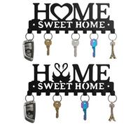 BeoTnp Key Holder for Wall, 2pcs Key Holder for Wall Self Adhesive, Key Holder, Space Saving Key Storage Solution for Home and Office Use, for Decorating the Entrance Family Office Door