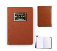 BeoTnp One Minute with God for Men，365 Days Daily Devotional Journal for Men, Leather Bound Prayer Notebook, Spiritual & Bible Study Guide for Daily Reflection, Portable Journal for Professionals