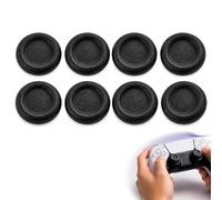 Beoveo Joystick Caps 8pcs Silicone for PS5/4 | Black, non-slip thumbstick attachments, replacement grip caps for controller, gaming accessories made of silicone