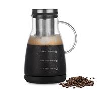 Beowanzk 960ml Iced Coffee Maker, cold brew coffee maker, Coffee Machine, Portable Travel Camping Coffee Machines with Stainless Steel Percolator