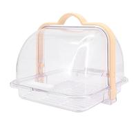 Beowanzk Bread Box to Keep Bread Fresh,Bread Bins for Kitchen,Bread Storage Containers,Transparent Breadbin with Dustproof Cover and Handle,BPA-Free