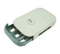 Beowanzk Egg Holder Storage Container for 18-21 Eggs, Kitchen Drawer Box, Basket Organiser, House, Skelter/Carrier/Tray, Rack Plastic (Green)