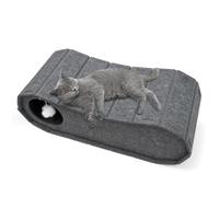 Beowanzk Foldable Cat Bed - Indoor Cat Cave for Claw Sharpening, Resting, Playing, Covered Hideaway