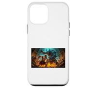 Beowulf Battles the Monster Grendel at Night nordic saga Case for iPhone 12 mini