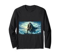 Beowulf Faces the Destiny Awaiting Him Nordic Myth saga Long Sleeve T-Shirt