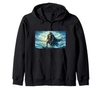Beowulf Faces the Destiny Awaiting Him nordic myth saga Zip Hoodie