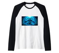 Beowulf Fights the Monster with Ancient Sword saga Myth Raglan Baseball Tee