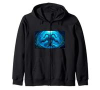 Beowulf fights the Monster with Ancient Sword saga myth Zip Hoodie