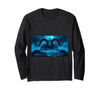 Beowulf saga Grendel's Mother Rises from the Dark Lake Myth Long Sleeve T-Shirt