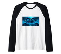 Beowulf saga Grendel's Mother Rises from the Dark Lake Myth Raglan Baseball Tee