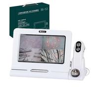 BeoyNot 11" HD Display Digital Scalp Microscope & Skin Analyzer Machine, No App Required, with 50x & 200x Pair Handle Probe, for Hair Follicle Analysis in Salons, Clinics, and Home Use