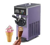 BeoyNot 750W Commercial Ice Cream Maker, Yogurt Machine, 80-100 blocks/H Output, Continuous dispensing, with LED Screen, for Home Bars Coffee Shop Restaurant Purple