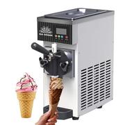 BeoyNot 750W Commercial Ice Cream Maker, Yogurt Machine, 80-100 blocks/H Output, Continuous dispensing, with LED Screen, for Home Bars Coffee Shop Restaurant White