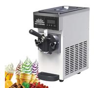BeoyNot 750W Party Ice Cream Machine, Single Flavor Ice Cream Maker, Continuous dispensing, 4.5-8 Kg/H Output, with 606W Powerful Compressor for Rapid Cooling, For Dessert Shops White