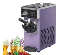 BeoyNot 750W Party Ice Cream Machine, Single Flavor Ice Cream Maker, Continuous dispensing, 4.5-8 Kg/H Output, with 606W Powerful Compressor for Rapid Cooling, For Dessert Shops Purple