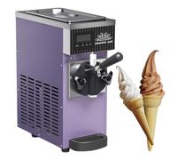 BeoyNot 750W Soft Serve Maker, Single Flavor Ice Cream Machine, 80-100 blocks/H Output, Continuous dispensing, One-click cleaning & pre-cooling, For Milk Tea Shops and Dessert Shops Purple