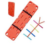 BeoyNot Foldable Spine Board Stretcher Backboard,Water Floating Stretcher, Plastic Emergency Rescue Spine Board,Life Board with Seat Belt, PE 2/4-Fold Stretcher Weight Capacity 350lbs/159KG 2folds