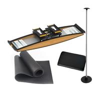 BeoyNot Indoor Ski Simulator & Balance Trainer, Effectively Works on Your Legs and Core Strength, This Ski Machine Comes with Mat for Safe Home Workouts