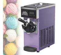 BeoyNot Single Flavor Commercial Ice Cream Machine,Commercial Soft Serve Ice Cream Machine,Lcd Panel One-click cleaning & pre-cooling, For Restaurants & Dessert Shops Purple
