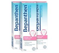 Bepanthen Nappy Rash Ointment 30g (Pack of 3) - Protective Barrier Cream for Newborn Baby Skin - Gentle Soothing Diaper Rash Treatment with Lanolin and Pro-Vitamin B5 - Clinically Proven 3x30g Tubes