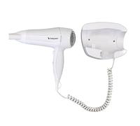 BEPER 40.490 Wall Hair Dryer, Hair Dryer for Hotels, B&B and Homes, 2 meter long cable, White