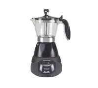 BEPER BC.040N Electric Coffeemaker- Electric Moka Pot, Capacity 3 cups, Reducer 1 cup, Auto-off, Temperature maintenance for 30' min, Black