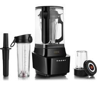 Beper Vacuum Blender - 1L Professional Stainless Steel, 6 Speeds, 1000W Power, S