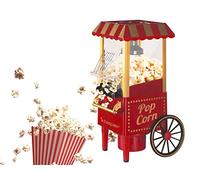 BEPER BT.651Y Popcorn Machine, Popcorn in 3 Minutes, No Grease, Hot Air Circulation, Oil-Free 1200 W Power, Red/Gold