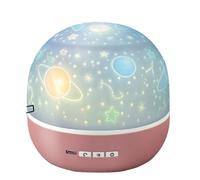 BEPER Children's Star Projector, LED Dome Night Light, Space and Animal Themed Projection, Automatic Rotation, USB Cable Included