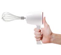 BEPER P102SBA007 USB Rechargeable Hand Mixer, Electric Hand Mixer, 20W, 2 Stainless Steel Whips, 5 Speed, Single Key Operation, USB cable included