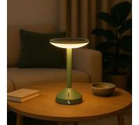 BEPER P207ILO600 Helia Solar and Rechargeable Table Lamp, Touch LED Lamp with Warm, Cool, and Natural Light, Dual Solar + USB Power Source, Indoor and Outdoor Use IP44