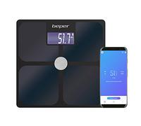 BEPER P303BIP050 Impedance Personal Scale with APP ScaleUp, Bluetooth for iOS- Android, 21 Body Values, Unlimited Users, Statistics/Historical Data,180 kg