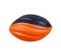 bephible Catching Throwing Skills Improvement 5 Inch Spiral Football Soft Rugby Ball Kids Foam Toy Easy Grip Decompression Hand-eye Coordination Training Small Orange