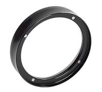 bephible Coffee Powder Ring Aluminum Alloy Coffee Ring Aluminum Coffee Dosing Funnel Anti-spill Mess-free Brewing Barista-approved Espresso Tool Black 51mm