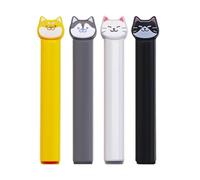 bephible Novelty Food Bag Clip Cartoon Animal Sealer 1/4 Pcs Sealing Clips for Storage Reusable Clamp Prevents Moisture Cat Puppy Design Kitchen Mix Color